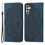 For Samsung Galaxy A34 5G Imprinted Mandala Flower Phone Flip Wallet Case Stand PU Leather Anti-scratch Cell Phone Cover