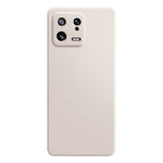 Rubberized Cellphone Shell TPU Case for Xiaomi 13 5G, Microfiber Lining Design Straight Edge Protective Cover