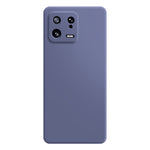 Rubberized Cellphone Shell TPU Case for Xiaomi 13 5G, Microfiber Lining Design Straight Edge Protective Cover