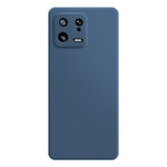 Rubberized Cellphone Shell TPU Case for Xiaomi 13 5G, Microfiber Lining Design Straight Edge Protective Cover