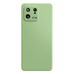 Rubberized Cellphone Shell TPU Case for Xiaomi 13 5G, Microfiber Lining Design Straight Edge Protective Cover