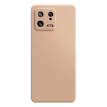 Rubberized Cellphone Shell TPU Case for Xiaomi 13 5G, Microfiber Lining Design Straight Edge Protective Cover
