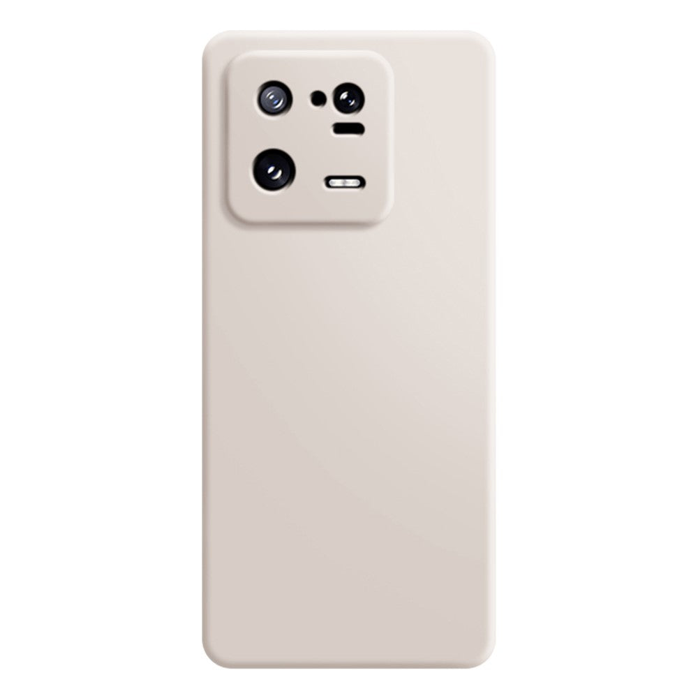 Gummerat mobilmobilskyddsskal i TPU för Xiaomi 13 Pro 5G, mikrofiberfoderdesign med raka kanter