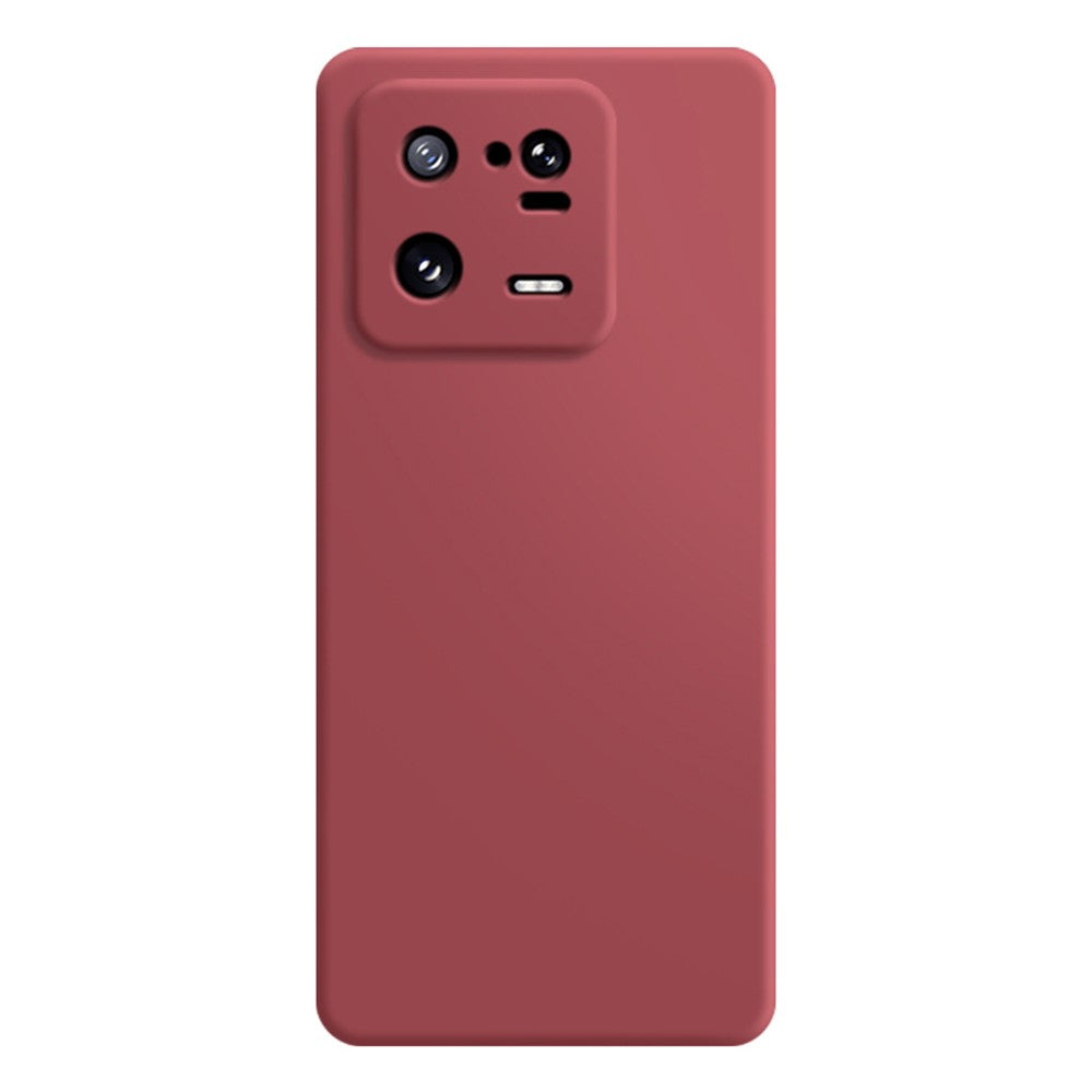 Gummerat mobilmobilskyddsskal i TPU för Xiaomi 13 Pro 5G, mikrofiberfoderdesign med raka kanter