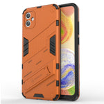 Til Samsung Galaxy A04e 4G / F04 4G / M04 4G Stødsikkert Kickstand Cover Blødt TPU Hårdt PC Anti-fald Beskyttende Telefoncover