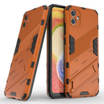 Til Samsung Galaxy A04e 4G / F04 4G / M04 4G Stødsikkert Kickstand Cover Blødt TPU Hårdt PC Anti-fald Beskyttende Telefoncover