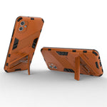 Til Samsung Galaxy A04e 4G / F04 4G / M04 4G Stødsikkert Kickstand Cover Blødt TPU Hårdt PC Anti-fald Beskyttende Telefoncover