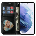 For Samsung Galaxy A34 5G Zipper Pocket Glittery Sequins Drop-proof Phone Cover Wallet Stand Anti-scratch PU Leather Flip Smartphone Case