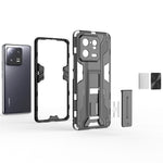 For Xiaomi 13 Pro 5G Hard PC Soft TPU Cell Phone Case Kickstand Drop-proof Back Cover