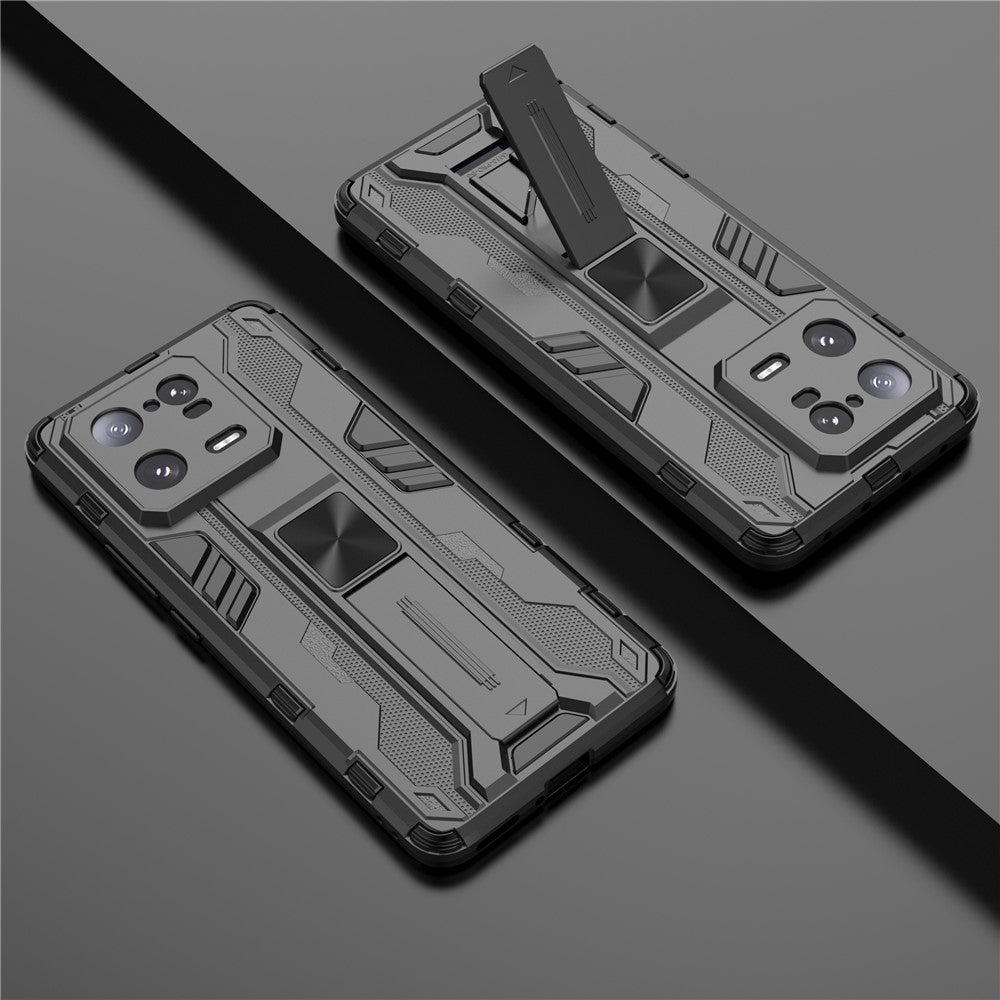 For Xiaomi 13 Pro 5G Hard PC Soft TPU Cell Phone Case Kickstand Drop-proof Back Cover