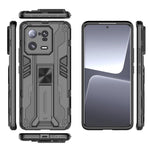 For Xiaomi 13 Pro 5G Hard PC Soft TPU Cell Phone Case Kickstand Drop-proof Back Cover