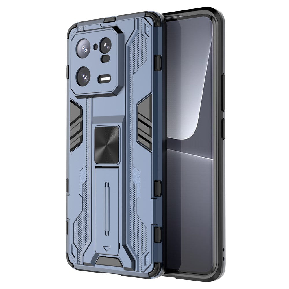 For Xiaomi 13 Pro 5G Hard PC Soft TPU Cell Phone Case Kickstand Drop-proof Back Cover