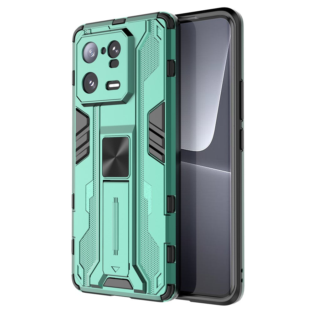 For Xiaomi 13 Pro 5G Hard PC Soft TPU Cell Phone Case Kickstand Drop-proof Back Cover