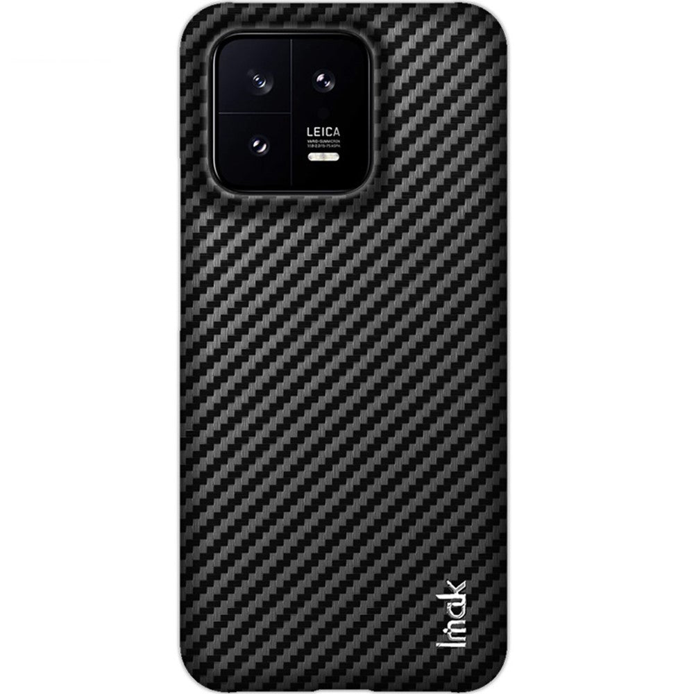 IMAK Ruiyi-serien til Xiaomi 13 5G, mobilcover med kulfibertekstur, læderbelagt PC, ridsefast mobilcover