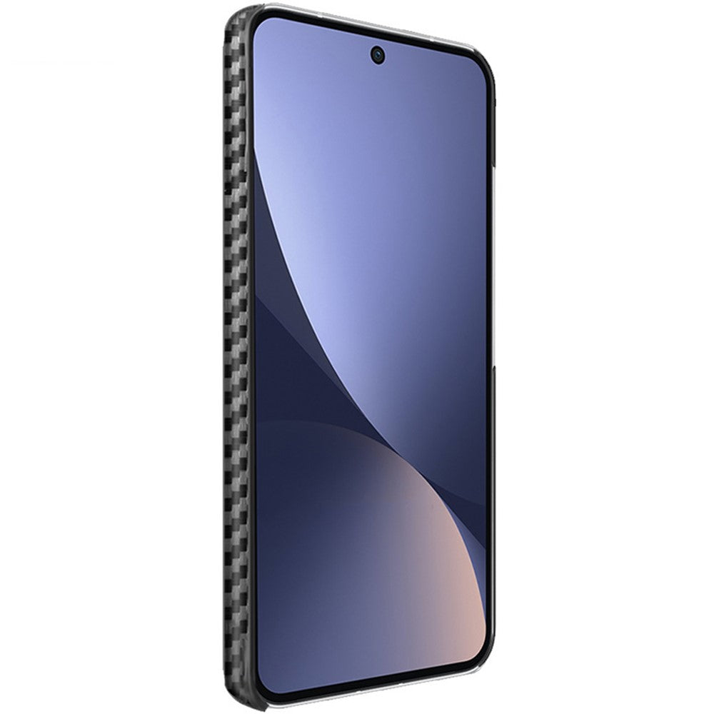 IMAK Ruiyi Series for Xiaomi 13 5G Carbon Fiber Texture Phone Case Leather Coated PC Anti-scratch Mobile Phone Cover