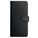 HT02 Genuine Leather Phone Case for Xiaomi 13 5G, Nappa Texture Wallet Stand Magnetic Clasp Cover