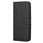 For Xiaomi 13 Pro 5G PU Leather Wallet Phone Case Magnetic Clasp Foldable Stand Imprinted Stitching Line Cover