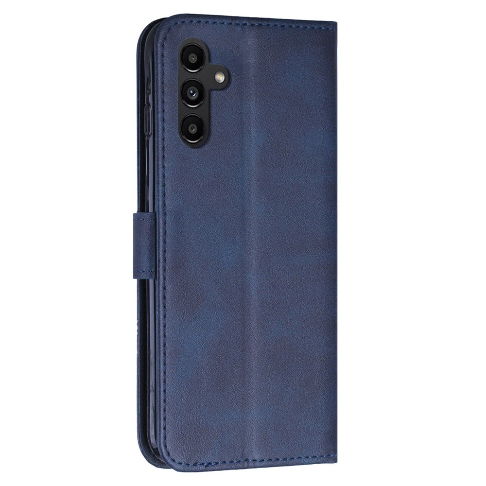 For Samsung Galaxy A54 5G Magnetic Clasp Wallet Phone Case Foldable Stand Stitching Imprinted Line PU Leather Cover