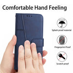 For Samsung Galaxy A54 5G Magnetic Clasp Wallet Phone Case Foldable Stand Stitching Imprinted Line PU Leather Cover