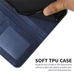 For Samsung Galaxy A54 5G Magnetic Clasp Wallet Phone Case Foldable Stand Stitching Imprinted Line PU Leather Cover