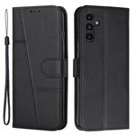 For Samsung Galaxy A54 5G Magnetic Clasp Wallet Phone Case Foldable Stand Stitching Imprinted Line PU Leather Cover