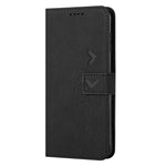 For Samsung Galaxy A54 5G Magnetic Flip Folio PU Leather Wallet Phone Case Imprinted Heart Shape Skin-touch Feeling Stand Cover with Strap