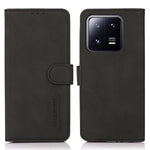 KHAZNEH For Xiaomi 13 Pro 5G Anti-scratch Textured PU Leather Wallet Phone Case Foldable Stand Smartphone Cover