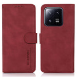 KHAZNEH For Xiaomi 13 Pro 5G Anti-scratch Textured PU Leather Wallet Phone Case Foldable Stand Smartphone Cover