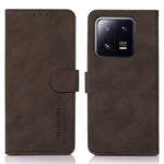 KHAZNEH For Xiaomi 13 Pro 5G Anti-scratch Textured PU Leather Wallet Phone Case Foldable Stand Smartphone Cover