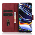 KHAZNEH For Xiaomi 13 5G Textured PU Leather Shockproof Phone Case Magnetic Clasp Cover with Wallet Stand