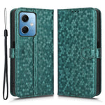 For Xiaomi Redmi Note 12 5G (Global) / (India) / (China) / Poco X5 5G Dot Pattern Imprinted PU Leather Flip Folio Phone Case Wallet Stand Drop-proof Cover with Strap