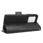 Anti-drop Cell Phone Cover for Xiaomi Redmi Note 12 5G (Global) / (India) / (China) / Poco X5 5G , PU Leather Imprinted Triangle Pattern Flip Phone Case Stand Wallet