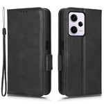 Ridsefast mobilcover til Xiaomi Redmi Note 12 Pro 5G / Note 12 Pro Speed 5G / Poco X5 Pro 5G, stødsikkert PU-læder med trykt trekantsmønster, sammenklappeligt mobilcover, stativ og tegnebog