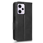 Ridsefast mobilcover til Xiaomi Redmi Note 12 Pro 5G / Note 12 Pro Speed 5G / Poco X5 Pro 5G, stødsikkert PU-læder med trykt trekantsmønster, sammenklappeligt mobilcover, stativ og tegnebog