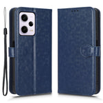 Flip Folio Phone Case For Xiaomi Redmi Note 12 Pro+ 5G , Dot Pattern Imprinted PU Leather Wallet Stand Anti-scratch Mobile Phone Cover with Strap
