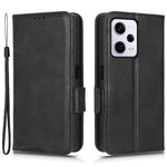 Xiaomi Redmi Note 12 Pro+ 5G Fullt skydd Mobilmobilfodral Stativ Plånbok PU-läder Präglat triangelmönster Flip-fodral