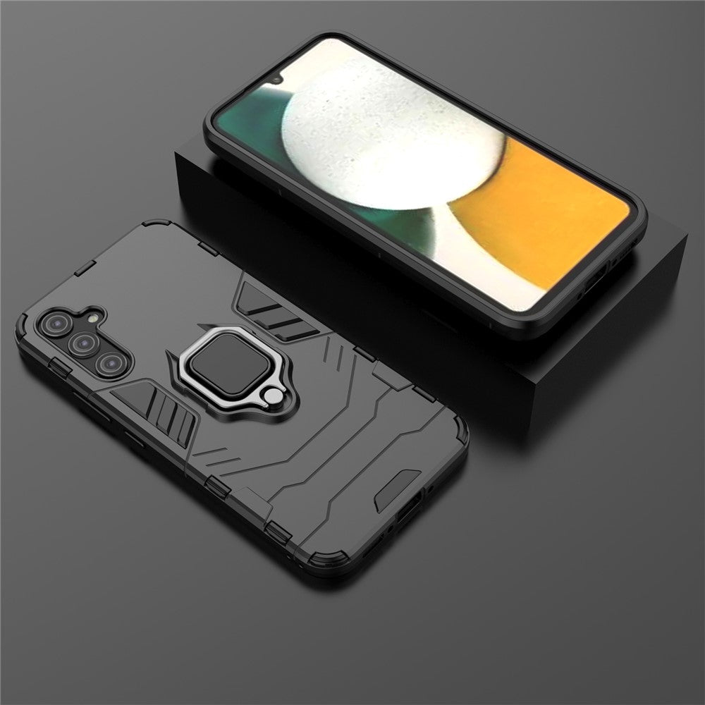 Smartphone Case For Samsung Galaxy A34 5G, TPU+PC Anti-Scratch Back Cover Ring Holder Kickstand