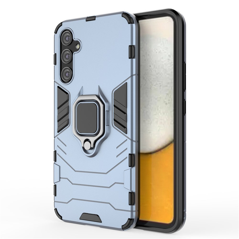 Smartphone Case For Samsung Galaxy A34 5G, TPU+PC Anti-Scratch Back Cover Ring Holder Kickstand