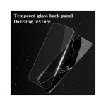 For Samsung Galaxy A54 5G Marble Pattern Printing Tempered Glass + PC + TPU Hybrid Cover Anti-scratch Phone Case