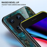 For Xiaomi 13 5G Marble Pattern Printing Phone Case Tempered Glass + PC + TPU Anti-drop Hybrid Cover