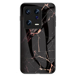 For Xiaomi 13 5G Marble Pattern Printing Phone Case Tempered Glass + PC + TPU Anti-drop Hybrid Cover