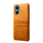PU Leather Coated Hard PC Phone Cover For Huawei nova 10 SE 4G, Dual Card Slots Anti-scratch Phone Case