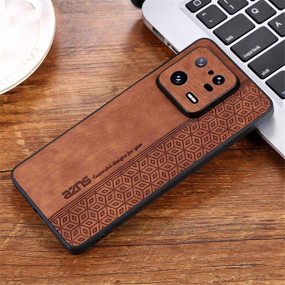 AZNS For Xiaomi 13 5G Imprinted Pattern Anti-Fading PU Leather Coated TPU Cover Anti-slip Cell Phone Case