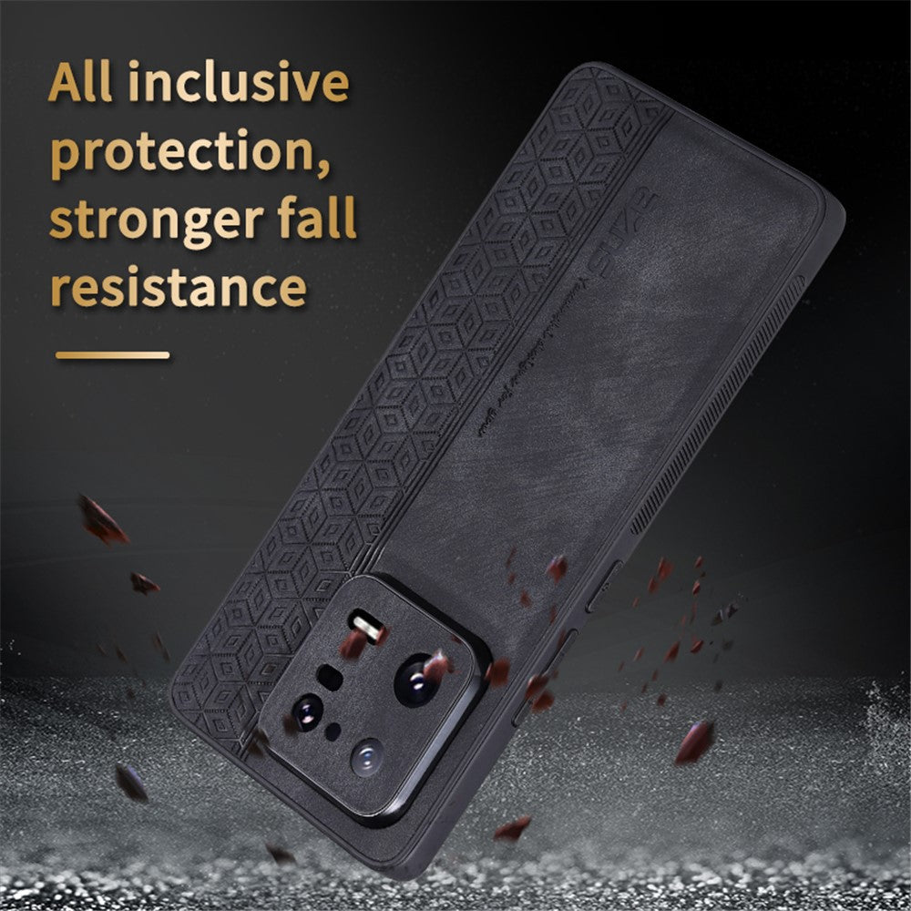 AZNS For Xiaomi 13 5G Imprinted Pattern Anti-Fading PU Leather Coated TPU Cover Anti-slip Cell Phone Case