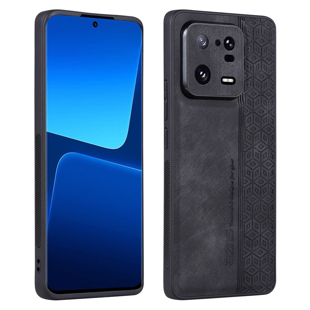 AZNS For Xiaomi 13 5G Imprinted Pattern Anti-Fading PU Leather Coated TPU Cover Anti-slip Cell Phone Case