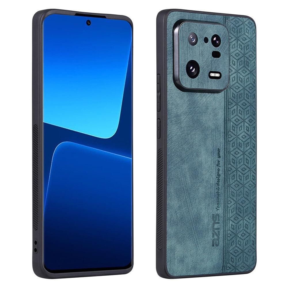AZNS For Xiaomi 13 5G Imprinted Pattern Anti-Fading PU Leather Coated TPU Cover Anti-slip Cell Phone Case