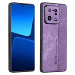 AZNS För Xiaomi 13 Pro 5G Stötsäkert PU-läder+TPU mobilskal Präglat Mönster Reptåligt Mobilskal