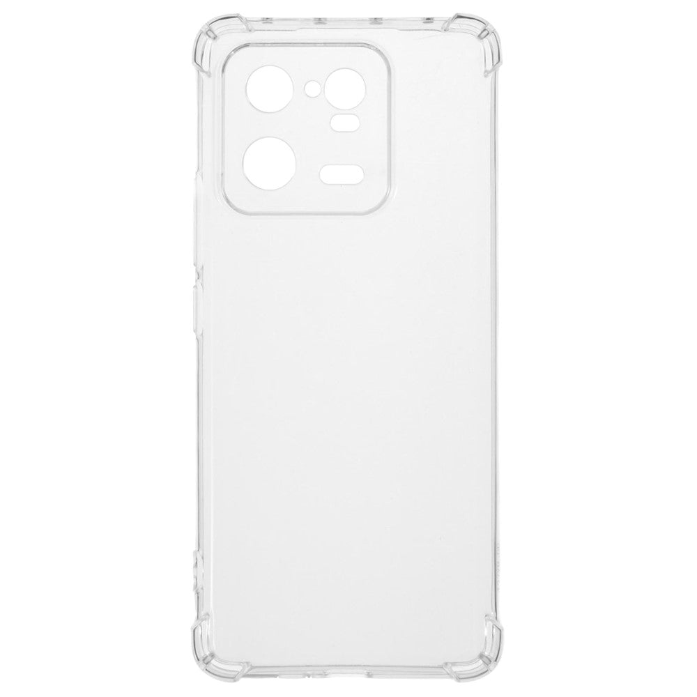 Xiaomi 13 Pro 5G Stötsäkert Genomskinligt Flexibelt TPU mobilskal Halkfritt Mobilmobil Baksida Skal