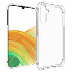 For Samsung Galaxy A34 5G Anti-Dust Thickened Corner Clear Soft TPU Phone Case Non-Slip Mobile Phone Back Cover Shell