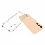 For Samsung Galaxy A34 5G Anti-Dust Thickened Corner Clear Soft TPU Phone Case Non-Slip Mobile Phone Back Cover Shell